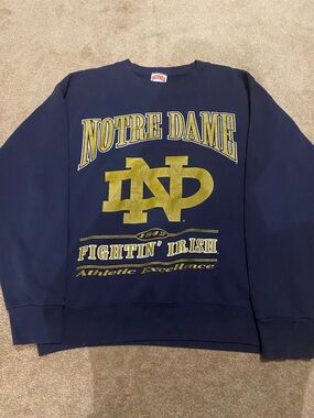 Vintage 90’s Notre Dame Navy Crewneck - Size M (men’s)
